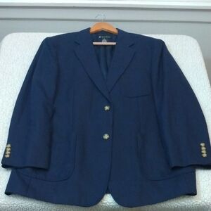 Daniel Bishop Navy Blue Linen Summer Sport Jacket XL (44R*)